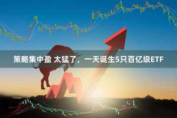 策略集中盈 太猛了，一天诞生5只百亿级ETF